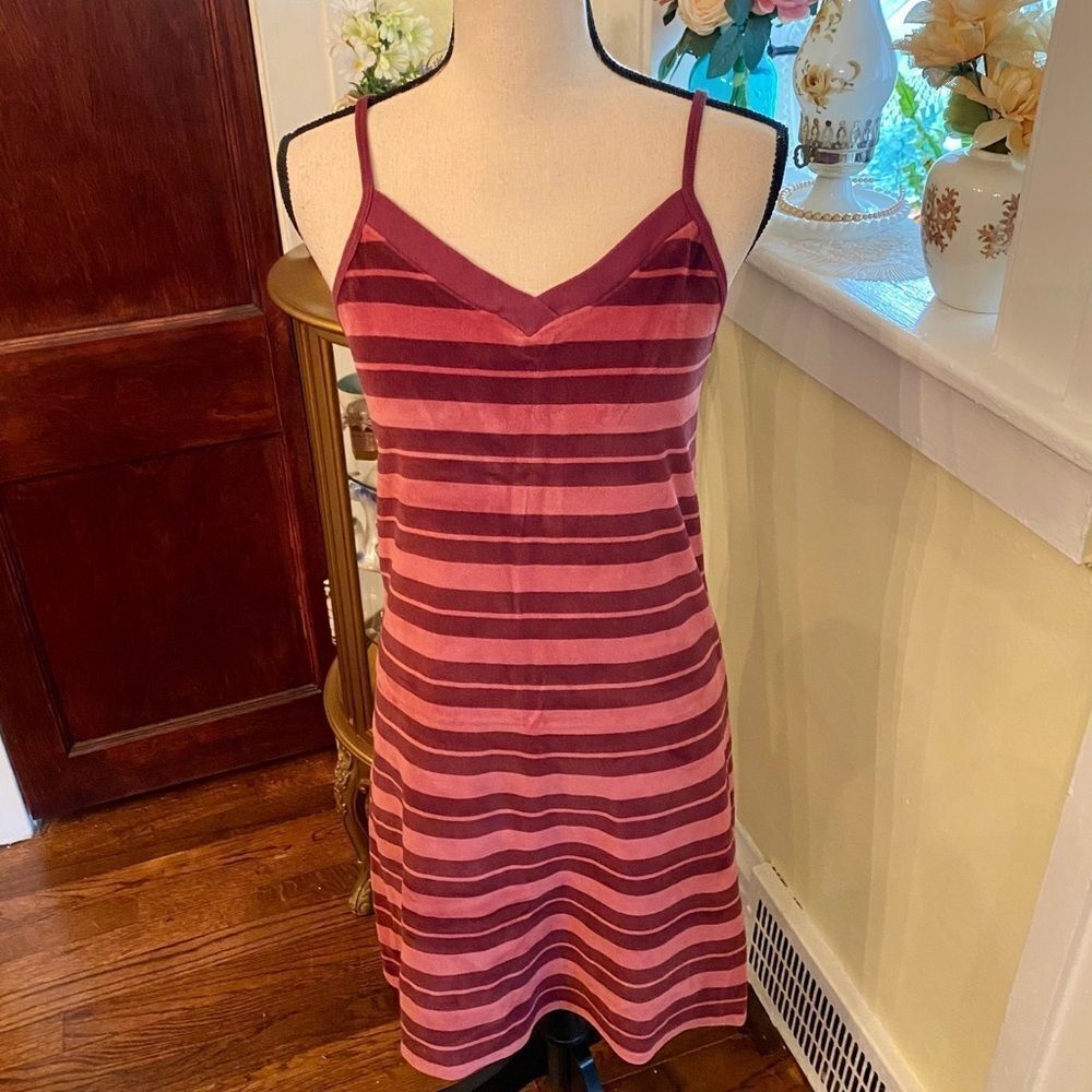 🌟Nautica🌟 Blue Sleepwear Sz M Velour Chemise Dress
